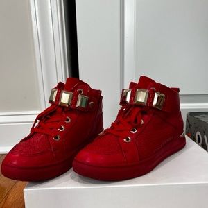 ALDO , Size 7.5 , Red with gold
